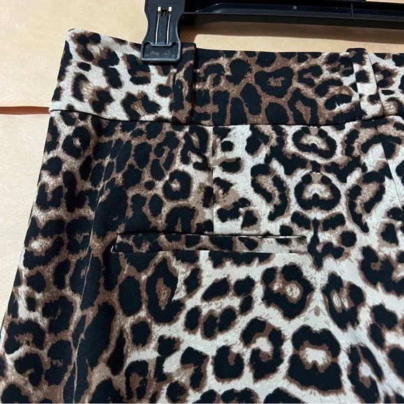 Veronica Beard | Lago Trouser Pants Tailored Pintuck Leopard Print Size 10 - Picture 11 of 12